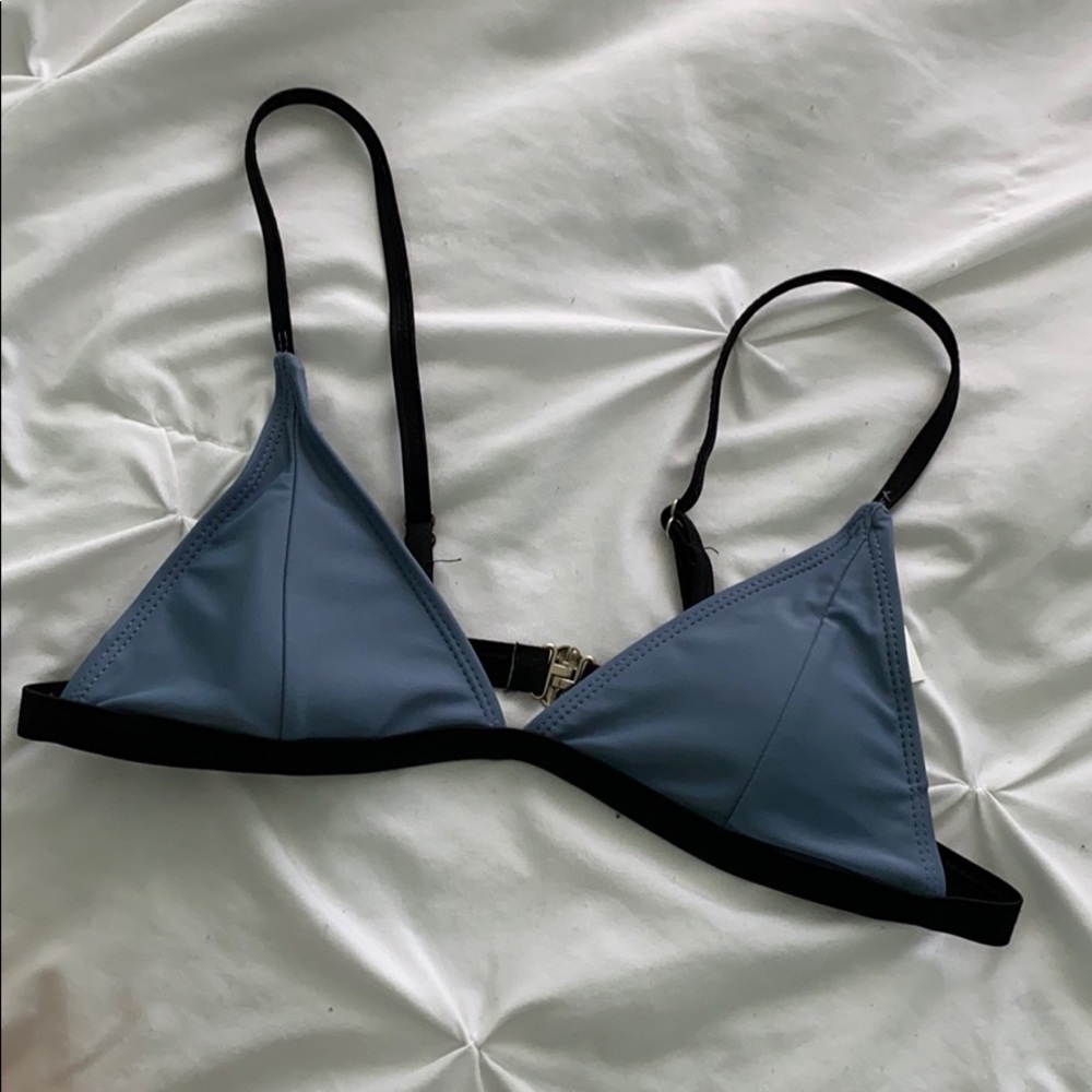 Gray bikini top
